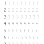 Practise Writing Numbers 1-10
